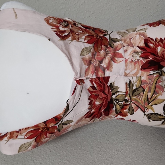 NWT Anthropologie Paper Heart Pink Floral Sleeveless Linen Midi Dress - Picture 4 of 7